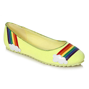 100-HOPE Glitter Flat With Rainbow Details