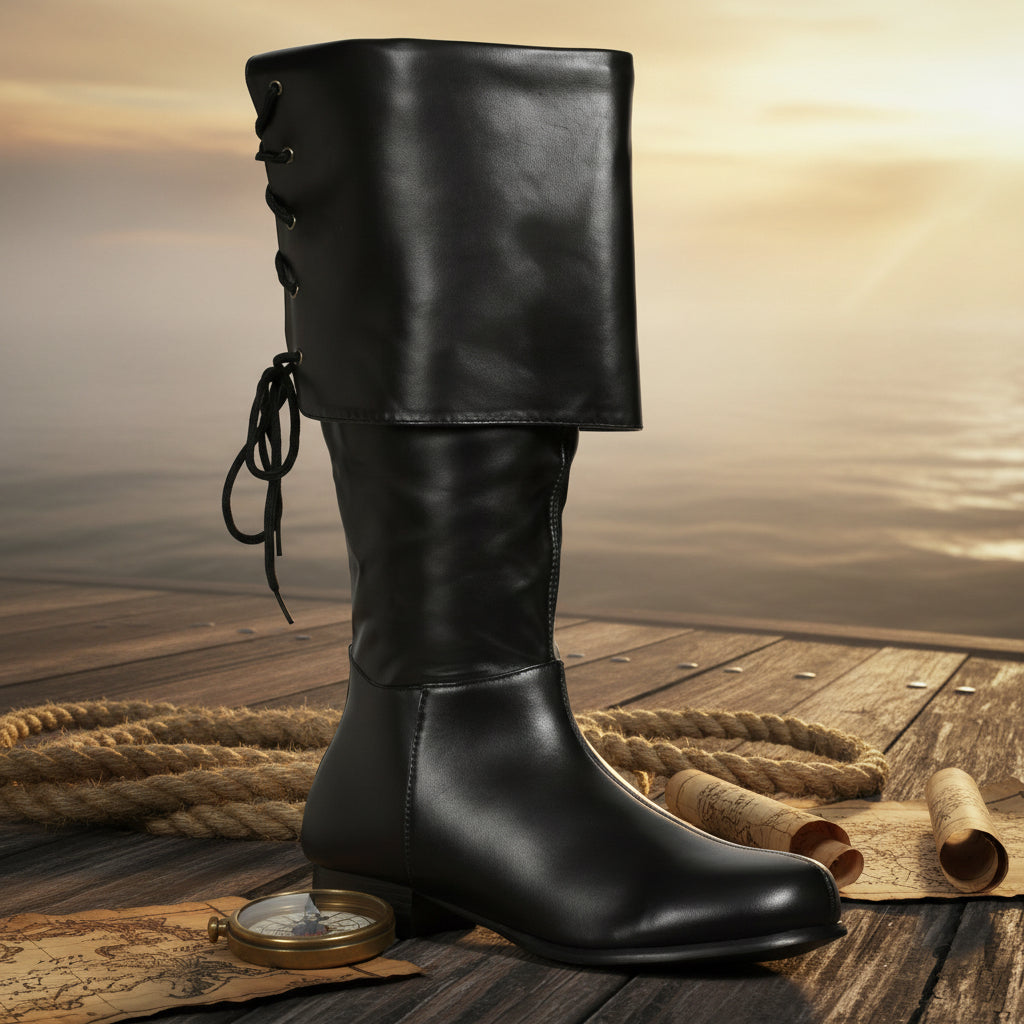 121-SPARROW 1031 Shoes 1"Heel (Mens Sizes) KNEE HIGH