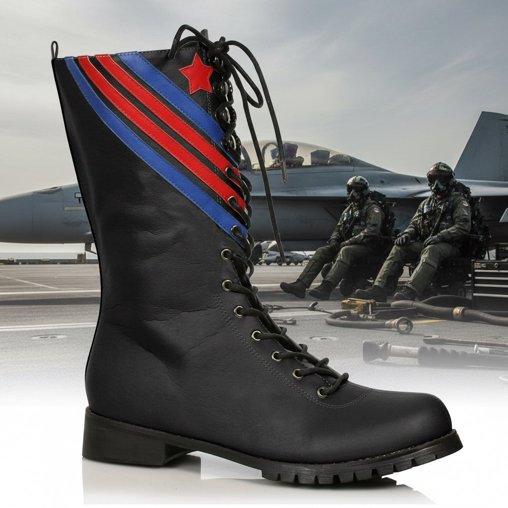 158-AVIATOR 1031 Shoes 1.5" Men's Combat Boot ANKLE BOOT FLATS