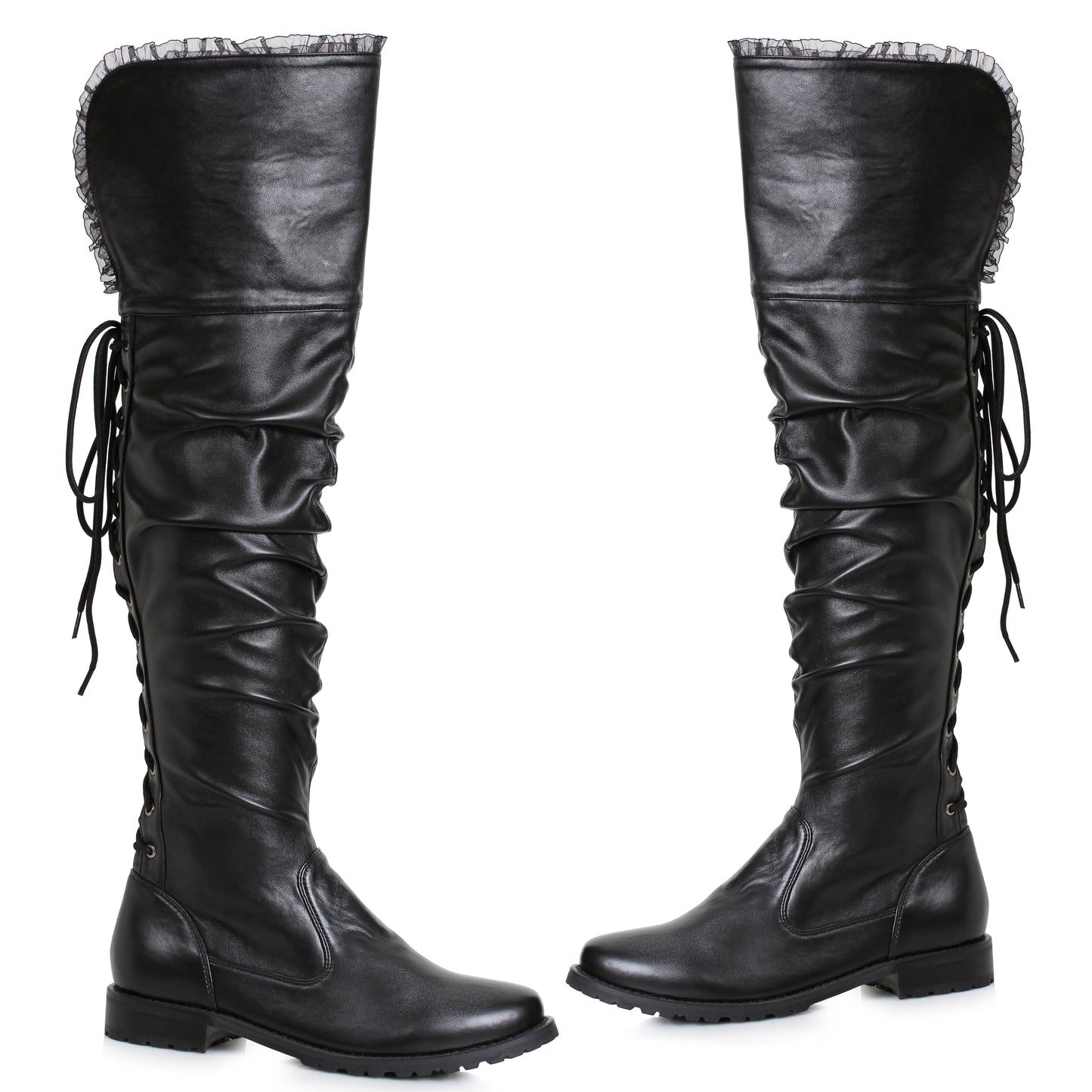 181-TYRA Ellie Shoes 1" Heel Over The Knee Pirate Boot THIGH HIGH