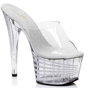 709-SPACE 7" Inch Glitter Mule