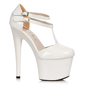 709-VENUS 7" Closed Toe Platform with T-Strap