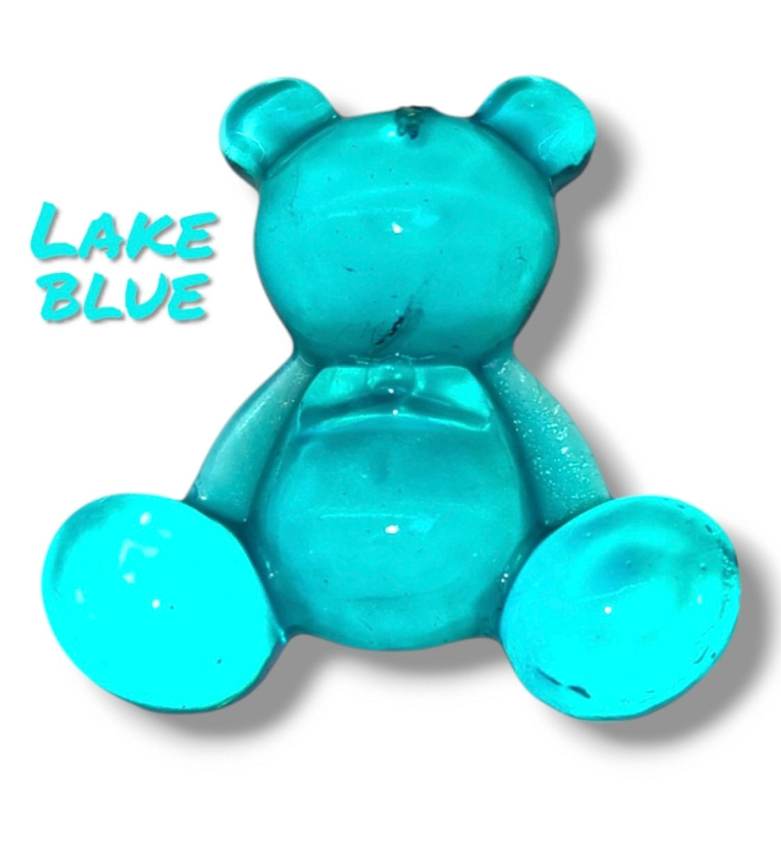 Lake Blue Resin Bear