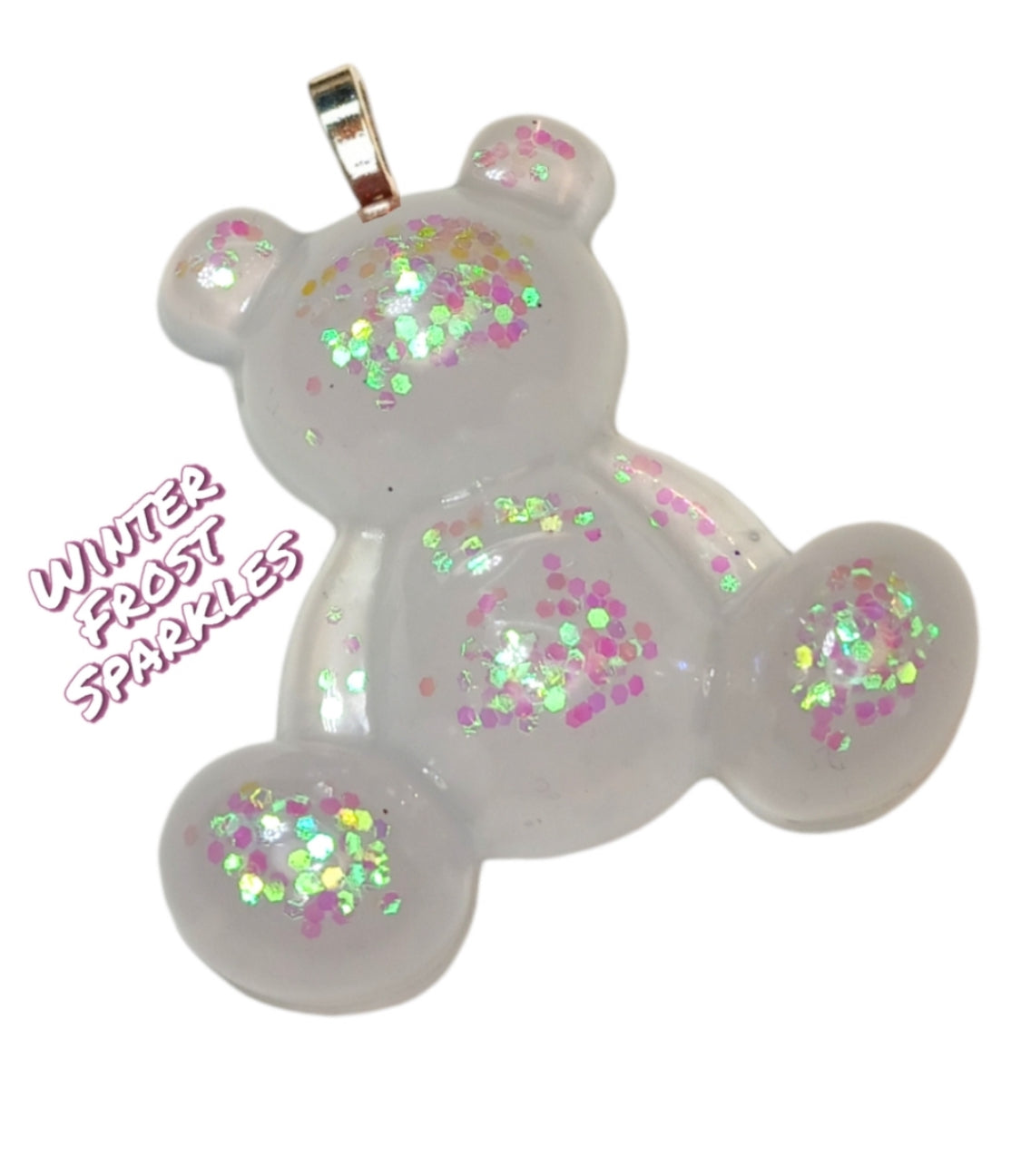 Winter White Resin Bear