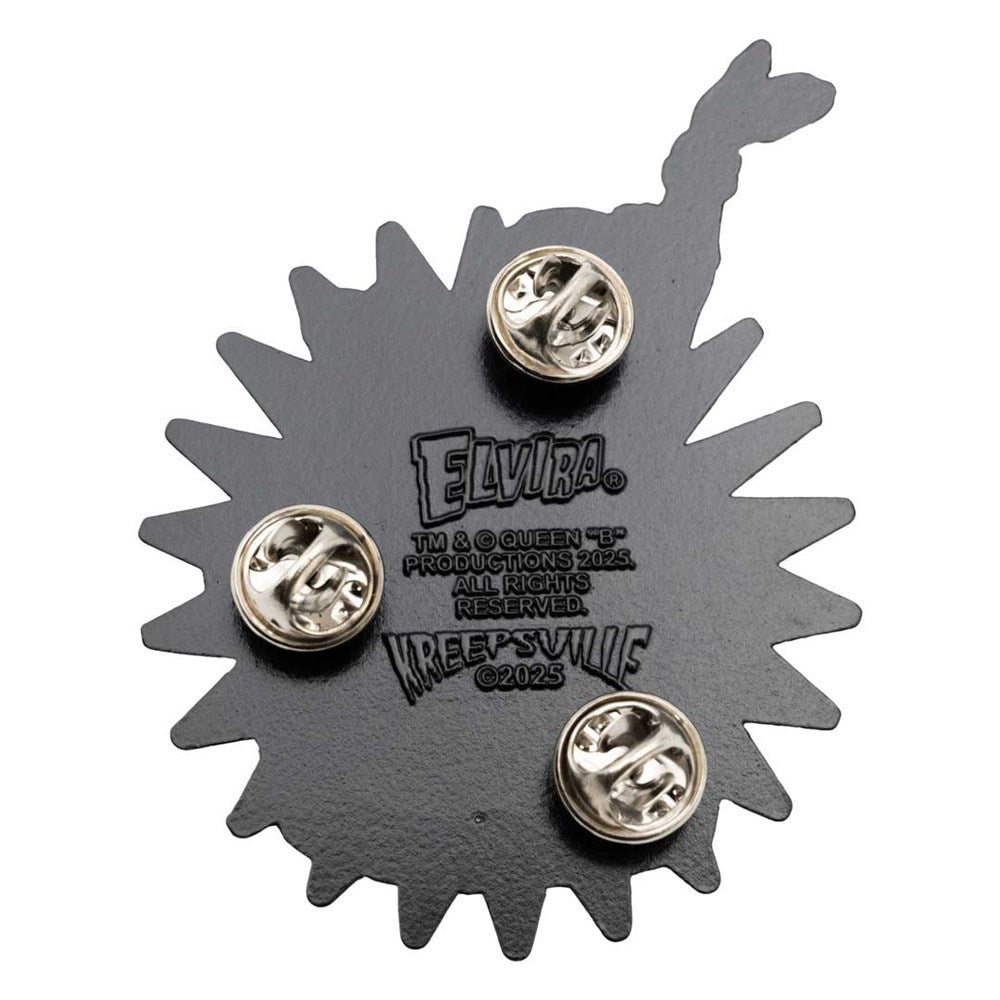 Elvira Ghostcoaster Glitter Enamel Pin