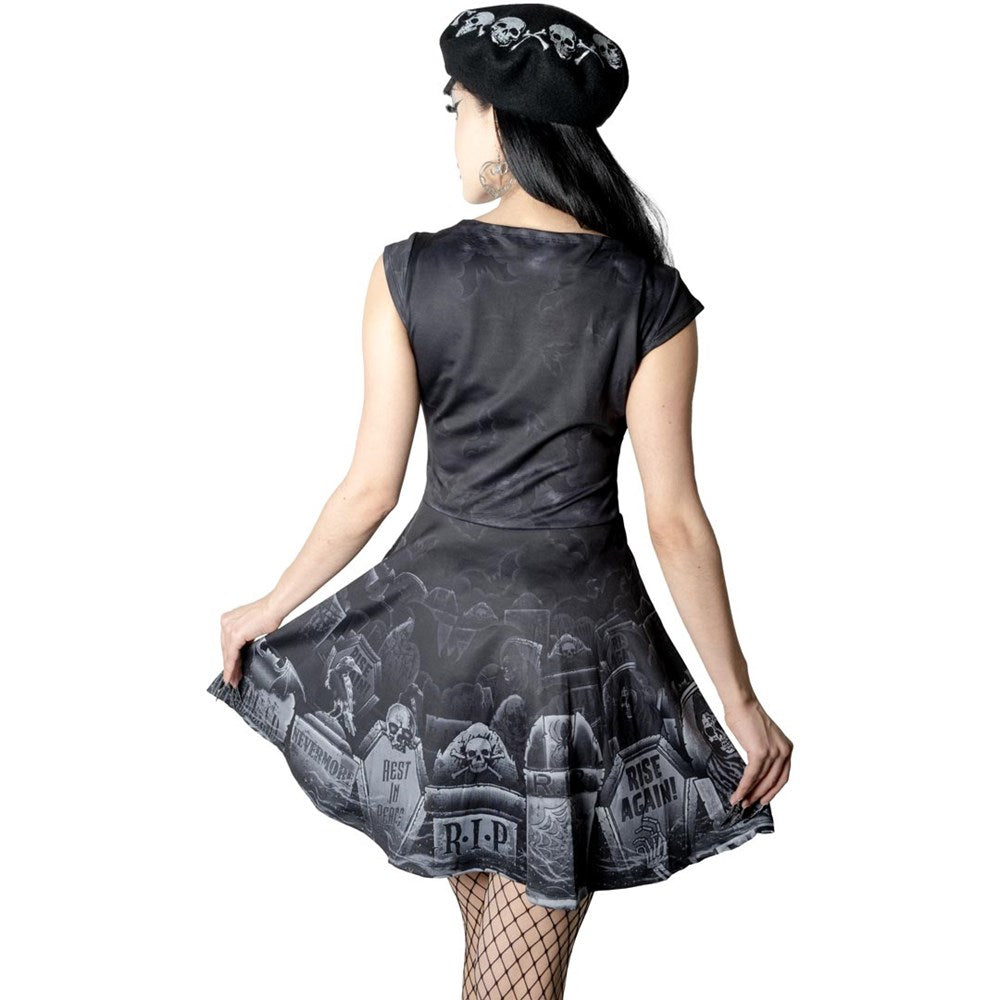 Tombstone Bats Skater Dress