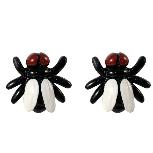 Fly Black Stud Earring