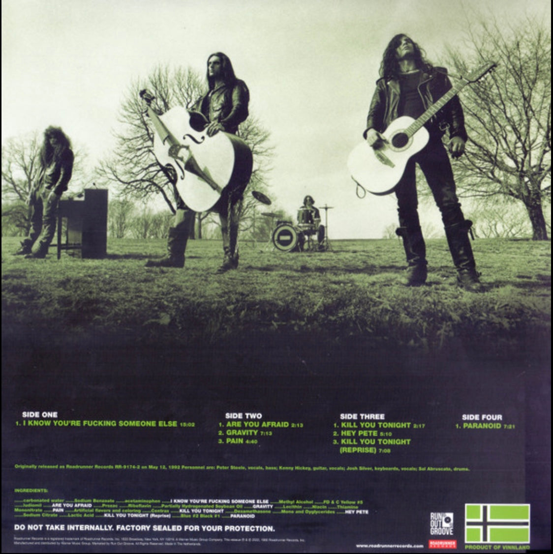 Type O Negative The Origin of the Feces 2LP 30th Anniversary