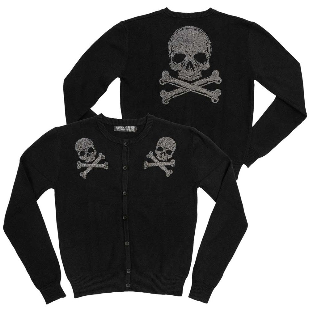 Skull Studded Cardigan