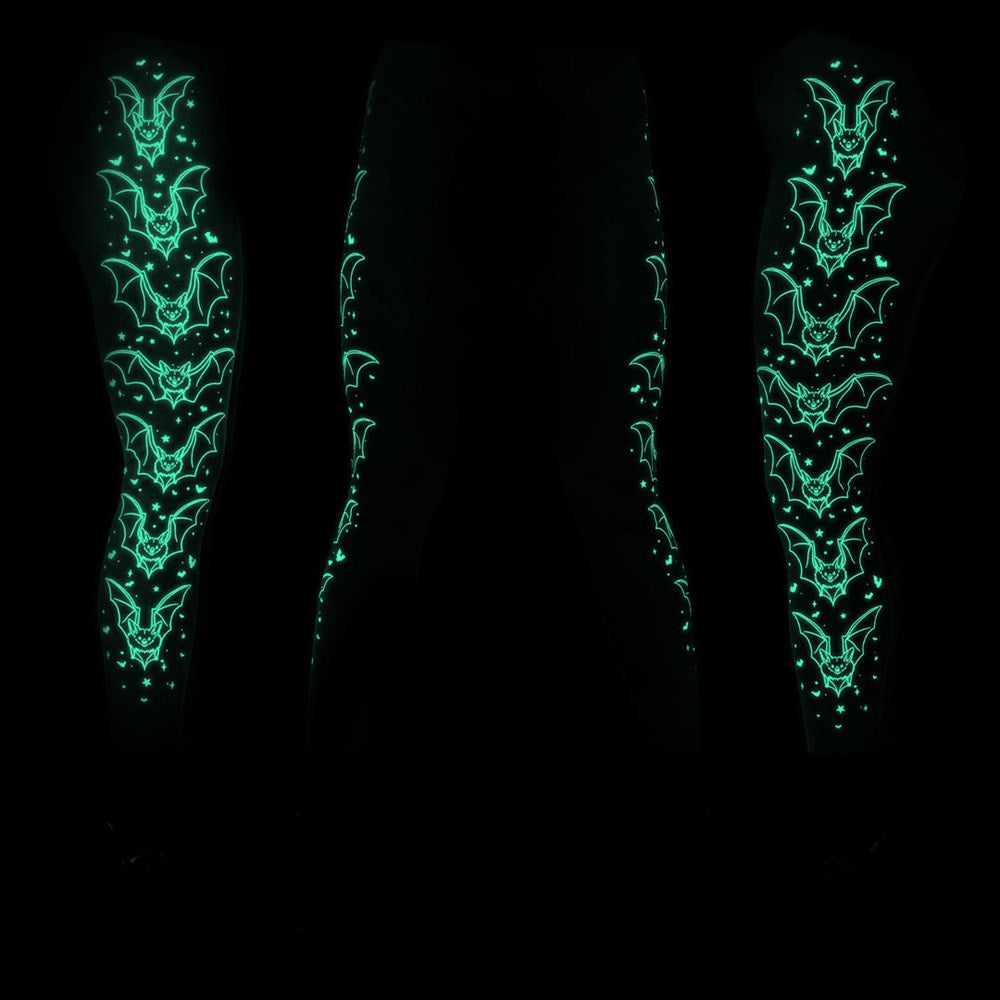 Bat Outline Glow Leggings