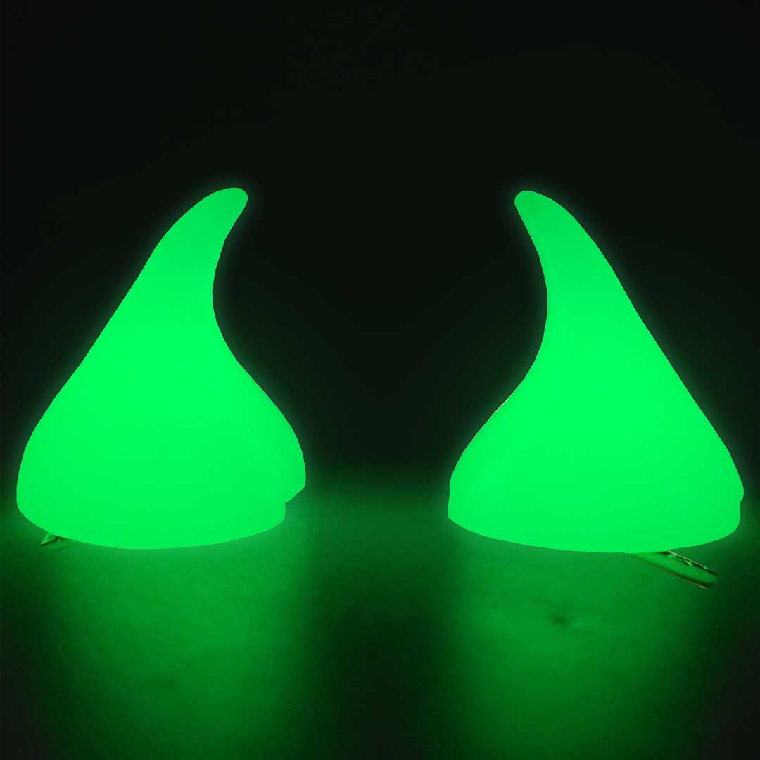 Horror Hair Horns - Glow In Dark
