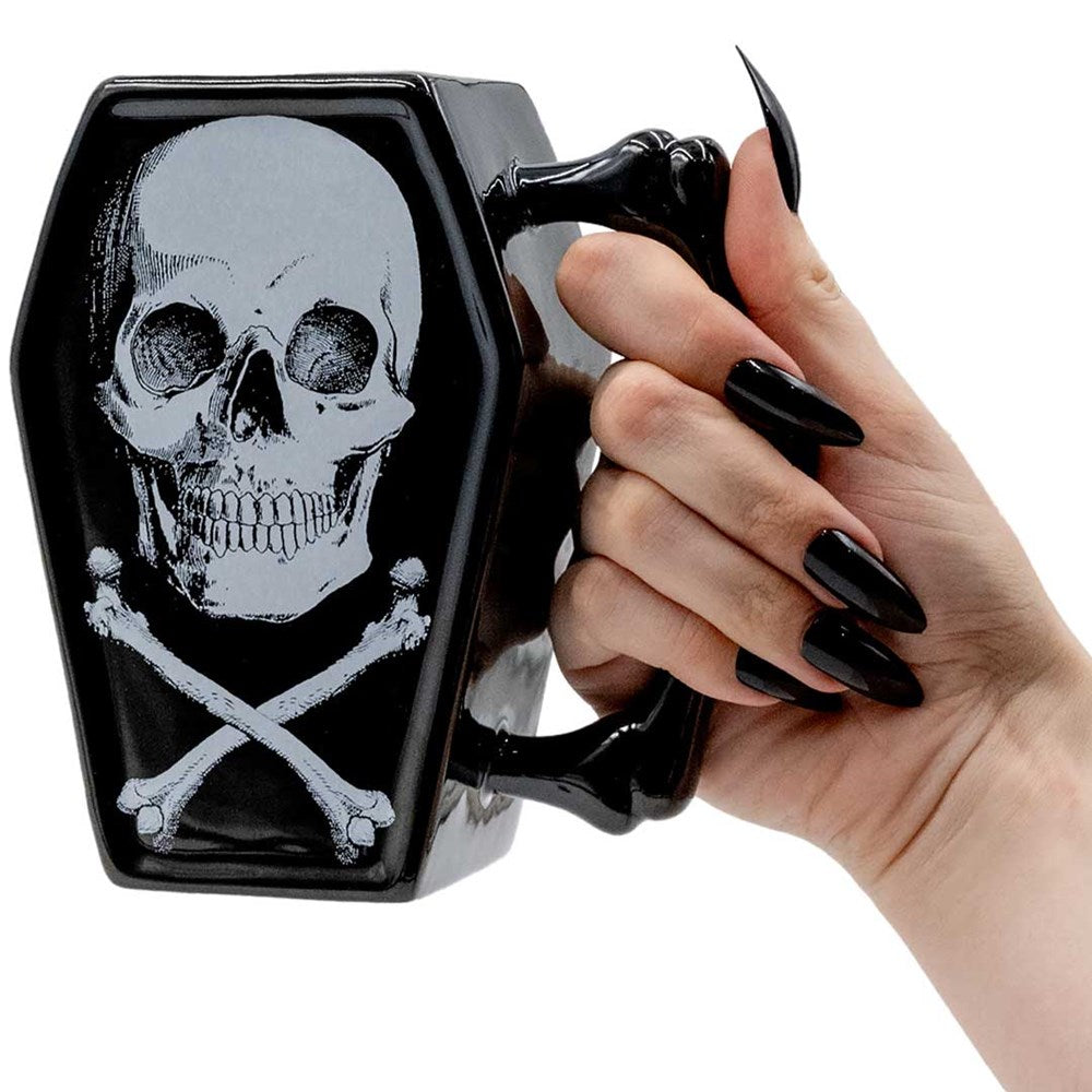 Skull And Crossbones Coffin Mug