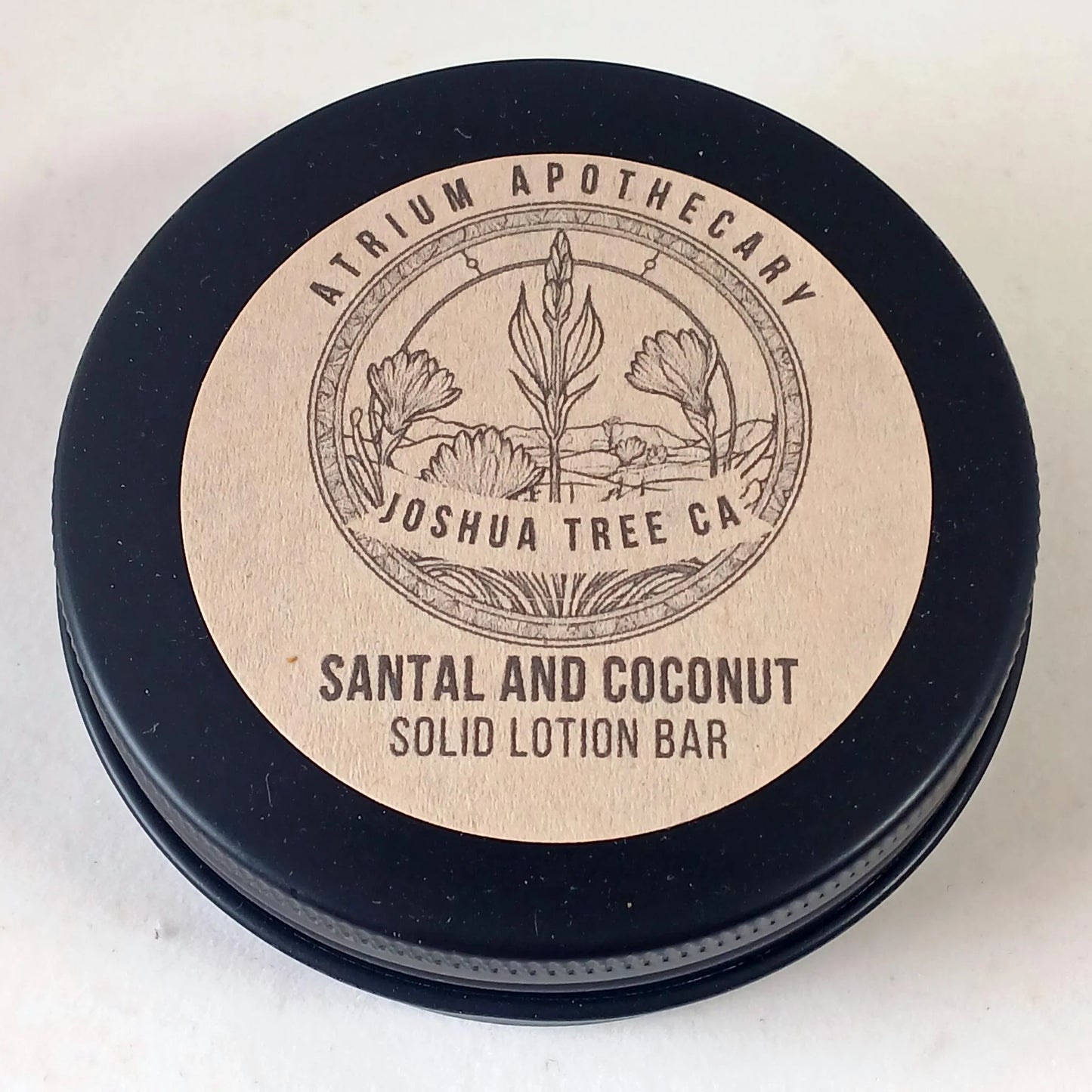 Santal and Coconut Solid Lotion Bar Hip Crypt Atrium Apothecary