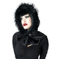 Glamour Black Horror Hood Hat Accessories Hip Crypt Kreepsville