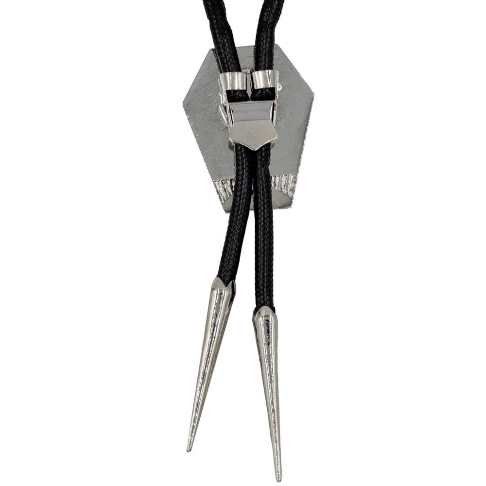 Coffin Skull Bones Bolo Western Tie