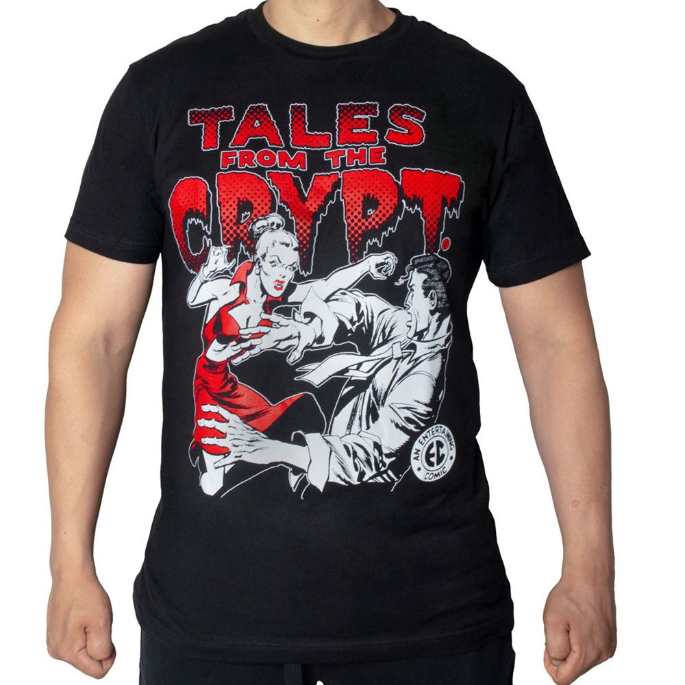 Tales From The Crypt Vampire Girl Mens Tshirt