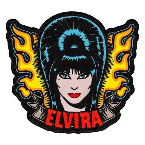 Elvira Tattoo Flames Patch