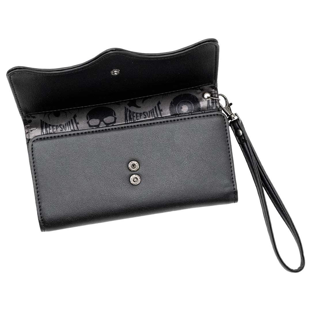 RIP Bat Embossed Trifold Wallet