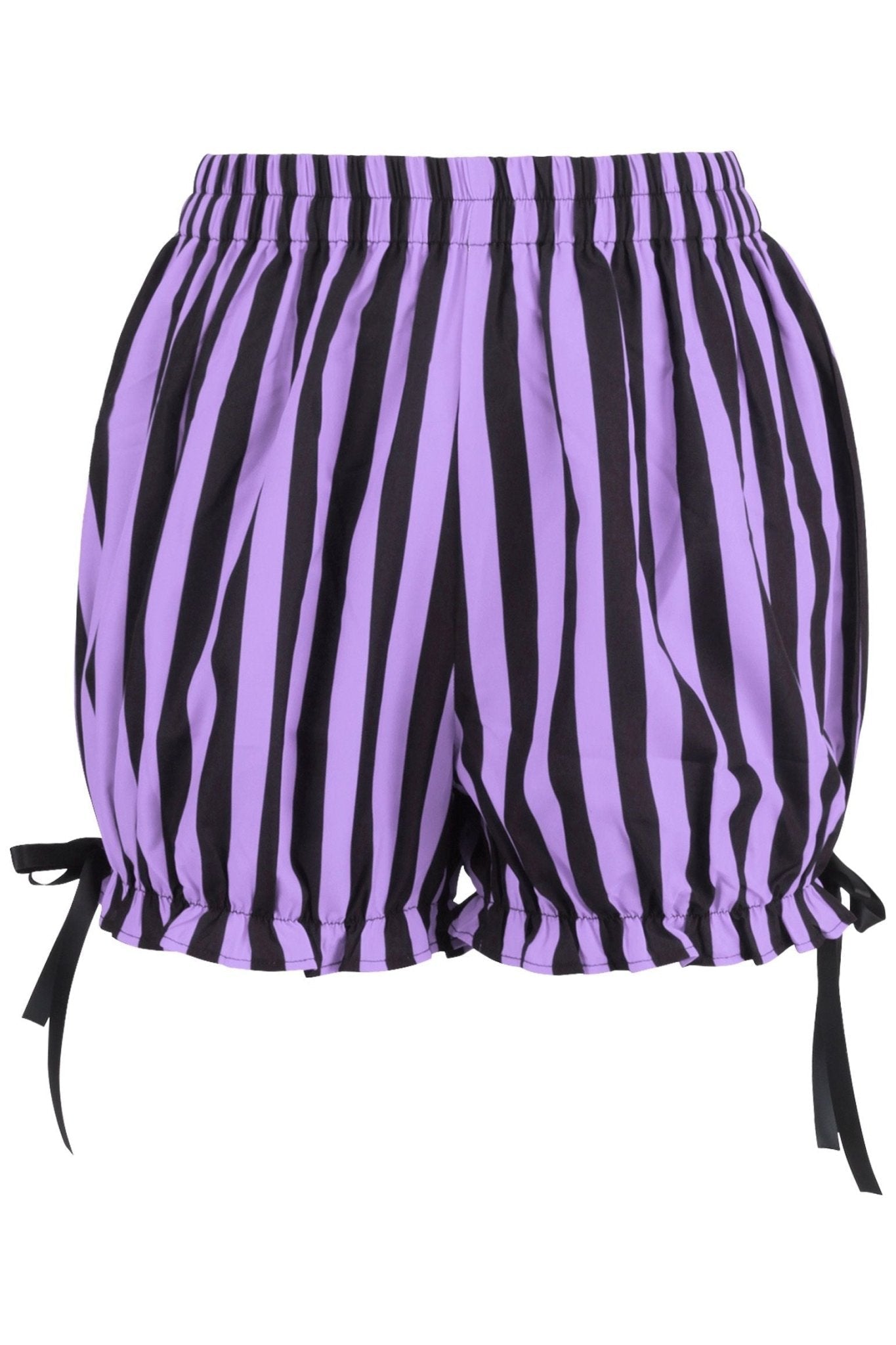 Black/Light Purple Striped Bloomers - Daisy Corsets