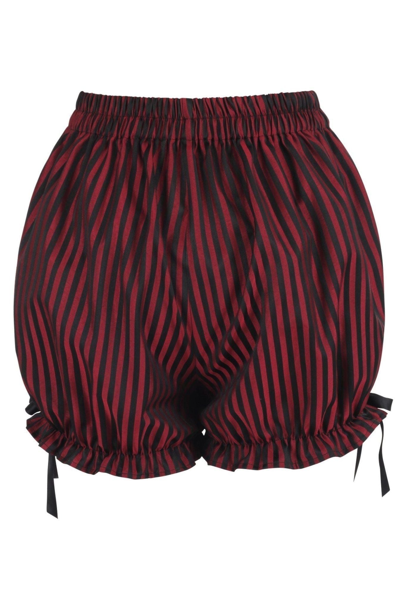 Black/Red Stripe Brocade Bloomers - Daisy Corsets
