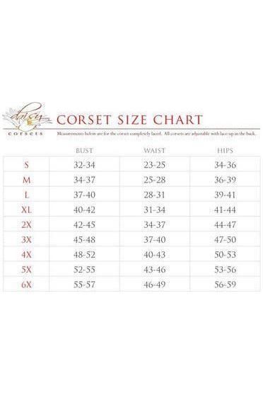 Top Drawer 4 PC Pin - Up Dark Angel Corset Costume - Daisy Corsets