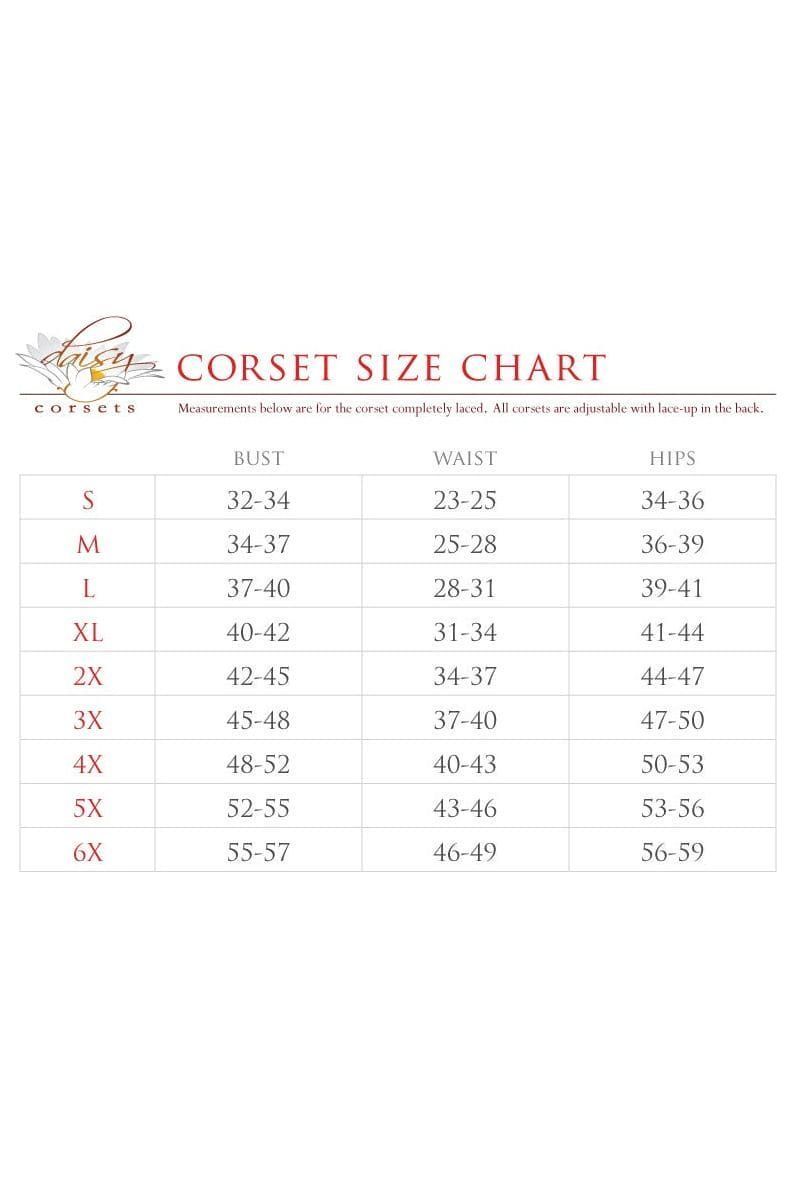 Top Drawer 5 PC Sexy Saloon Girl Corset Dress Costume - Daisy Corsets