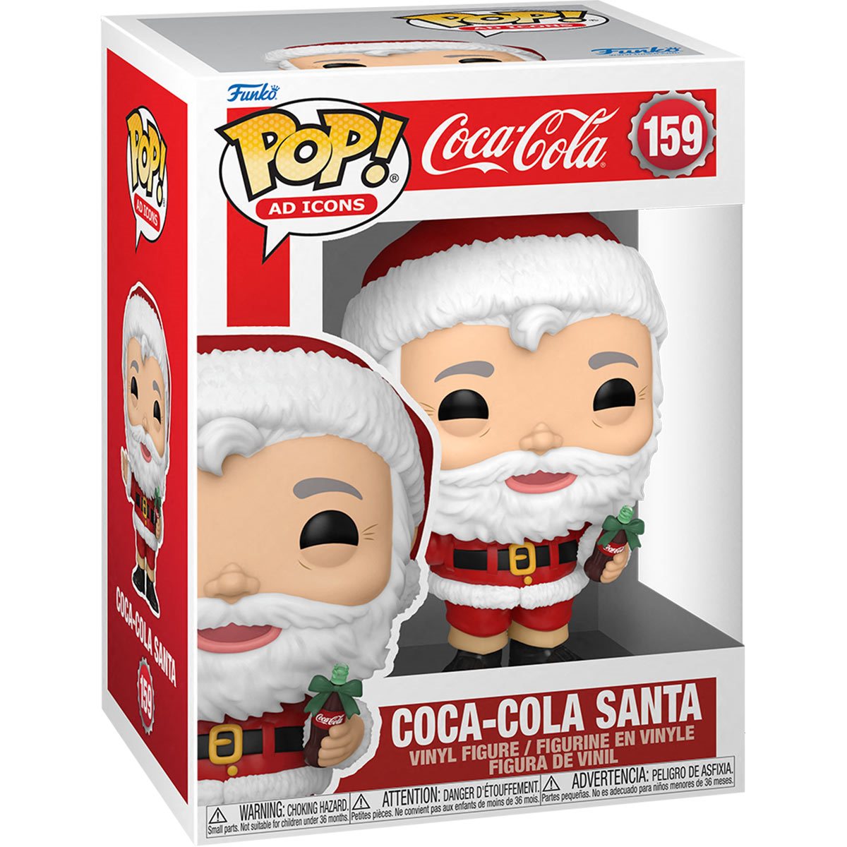 Coca-Cola Santa Funko Pop! Vinyl Figure Hip Crypt Entertainment Earth Ad Icons Christmas Saint Nick Kris Kringle