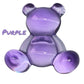 Purple Resin Bear