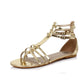 015-ROME Ellie Shoes  Gladiator Flat Sandal. FLATS