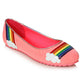 100-HOPE  Glitter Flat With Rainbow Details
