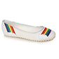 100-HOPE  Glitter Flat With Rainbow Details