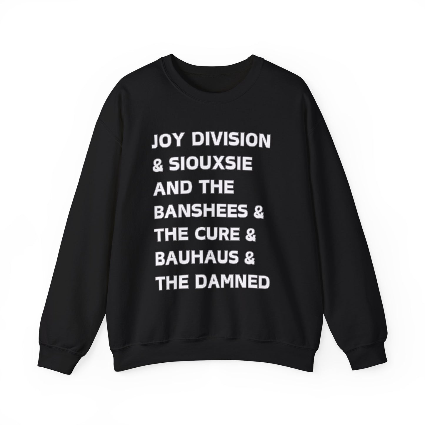 Vintage Goth Band Sweatshirt - Joy Division & The Cure Inspired Unisex Crewneck