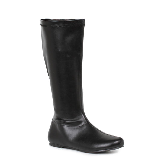 106-AVENGE Ellie Shoes 1" Heel Boot FLATS KNEE HIGH