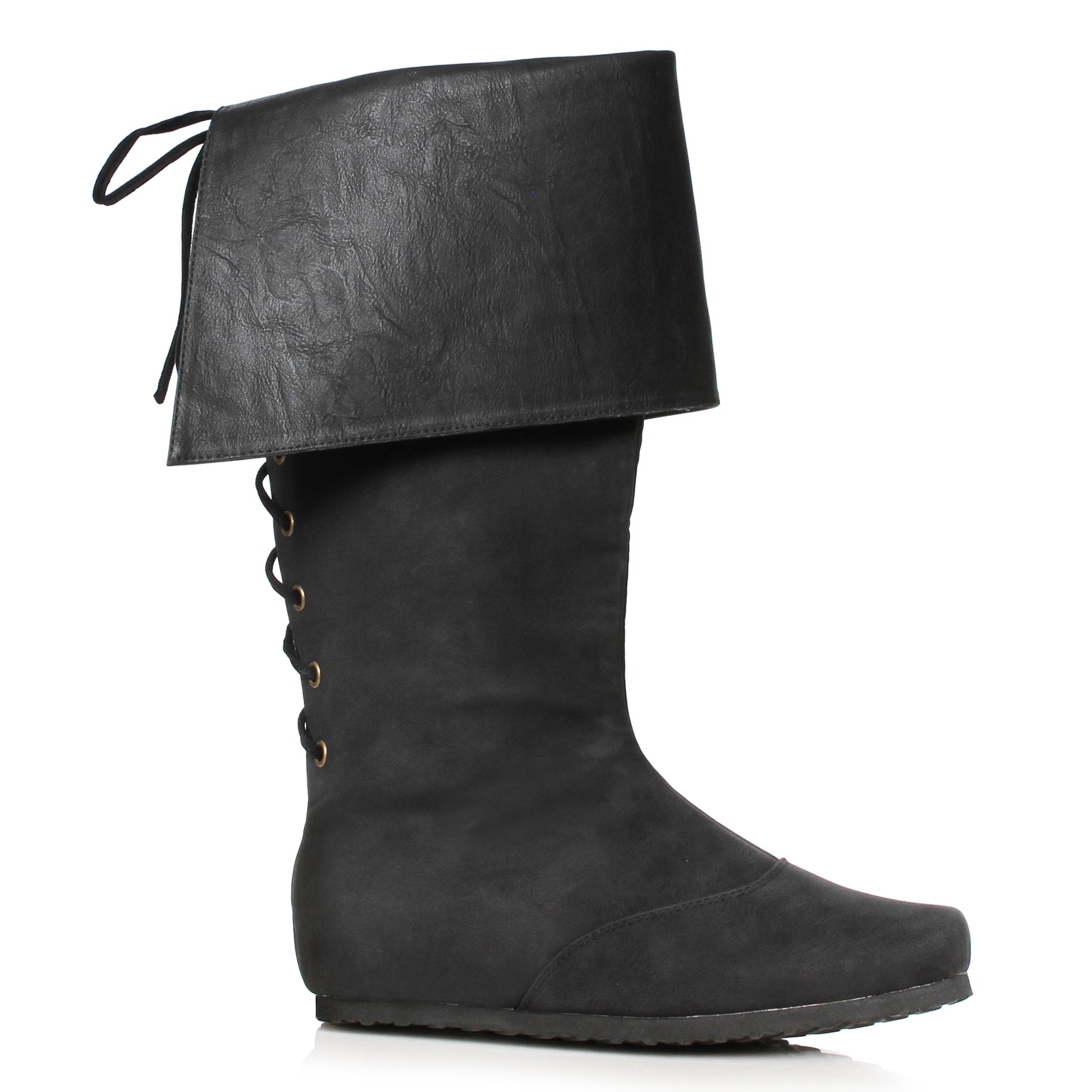 119-BRISTOL 1031 Shoes 1" Men's Boot with Laces in Back FLATS KNEE HIGH