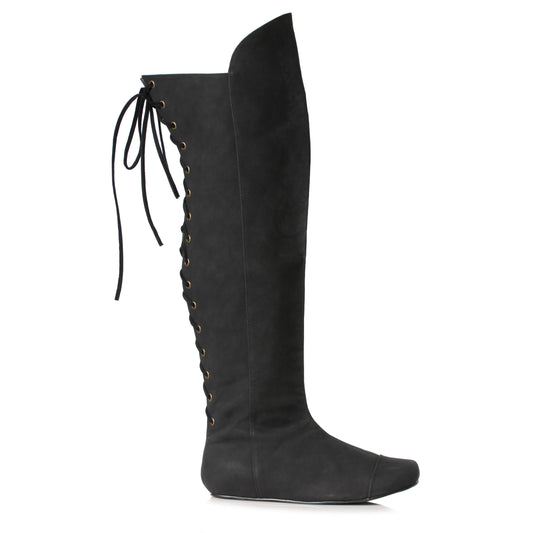 119-RICHARD 1031 Shoes 1" Men's Over the Knee Boot with Laces in Back FLATS THIGH HIGH