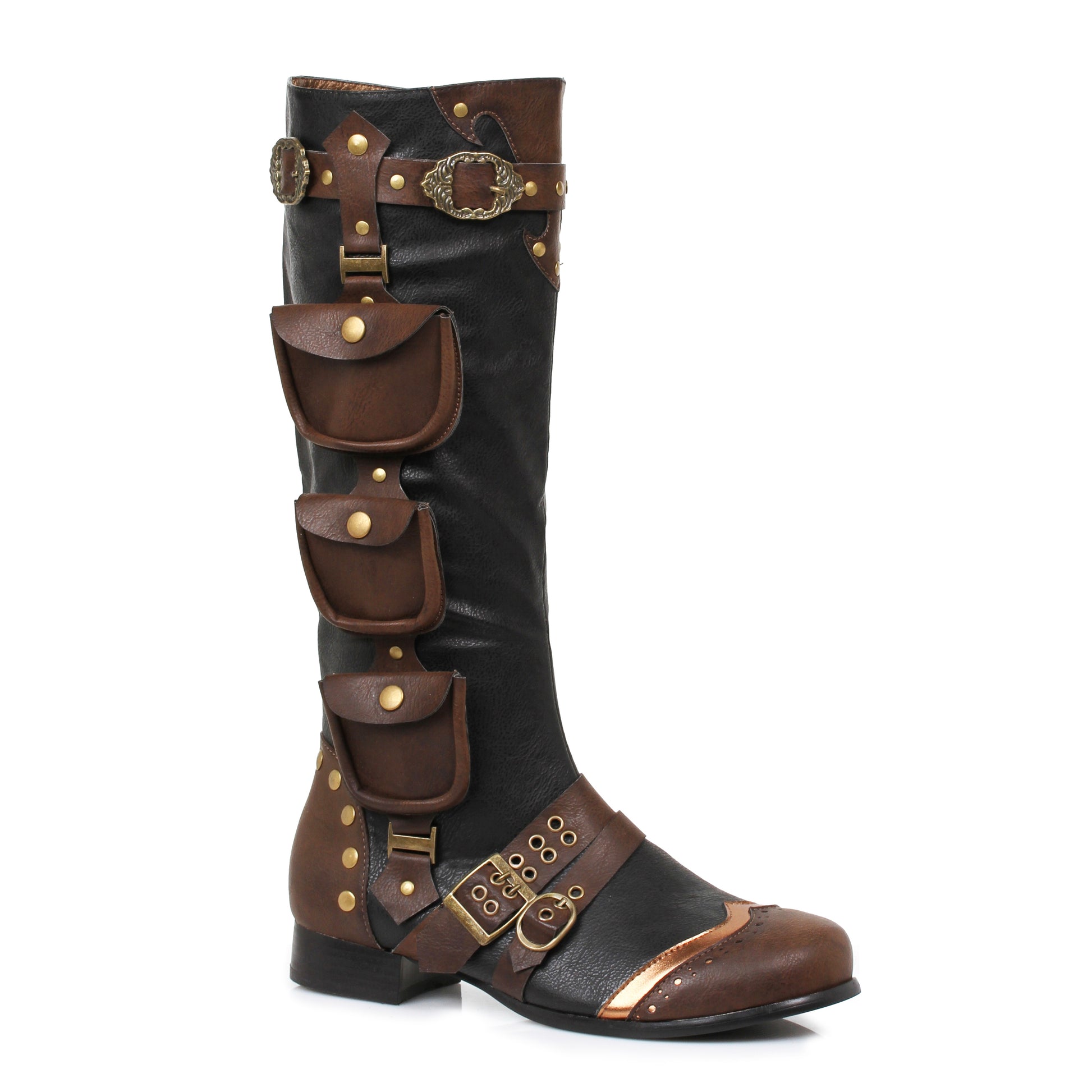 121-AMOS 1031 Shoes 1"Heel Knee High Boots(Mens Sizes) KNEE HIGH