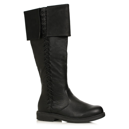 125-BART 1031 Shoes 1"Heel Men’s Knee High Boot with Stitching Detail 