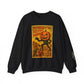 B Movie Crewneck Sweatshirt - "Attack of the 10 Foot Pumpkin" Vintage Poster Design