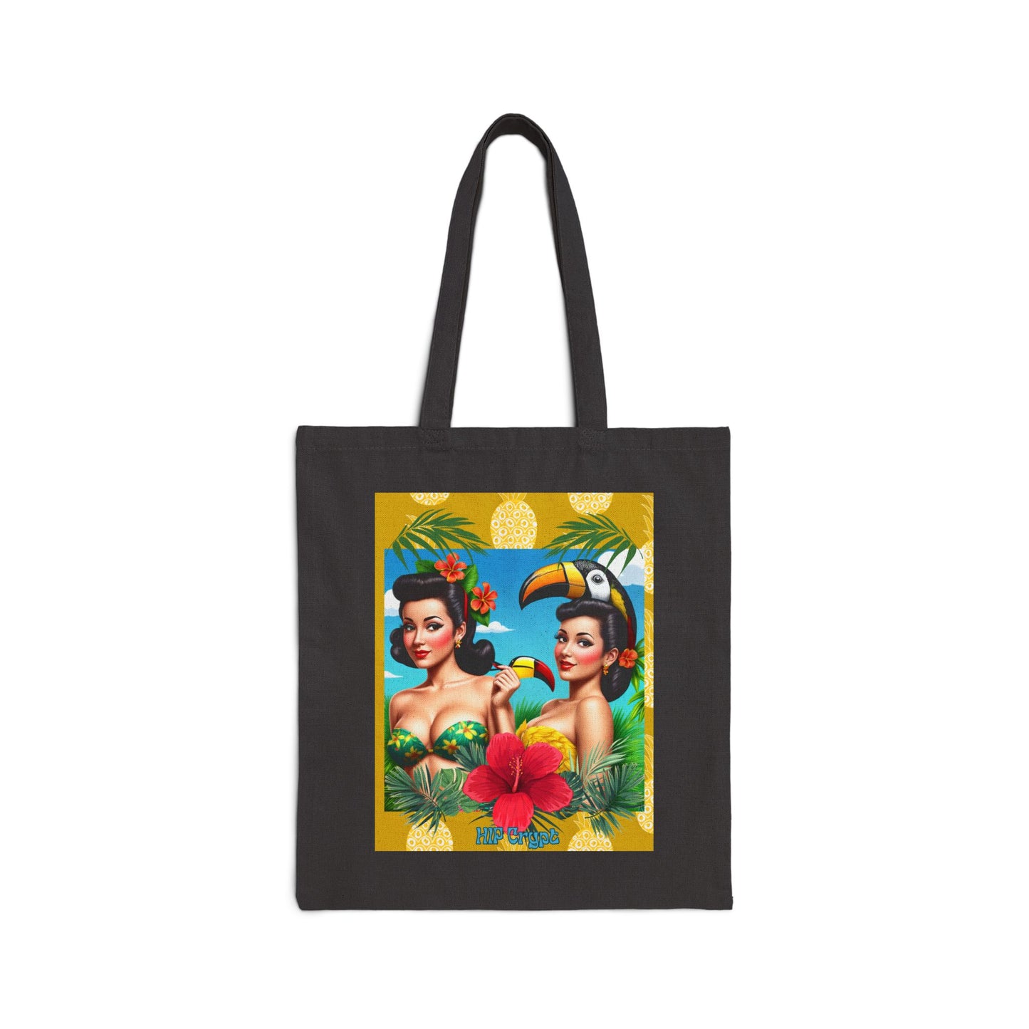 Pineapple Girls Cotton Canvas Tote Bag