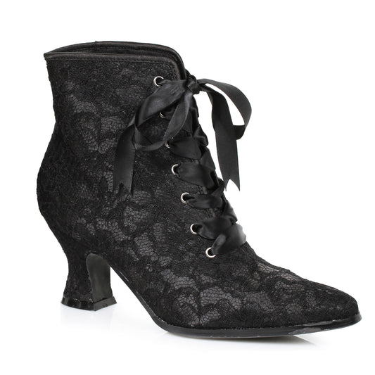 155-ELIZABETH Ellie Shoes 1.5" Heel Children's Boot with Lace. ANKLE BOOT