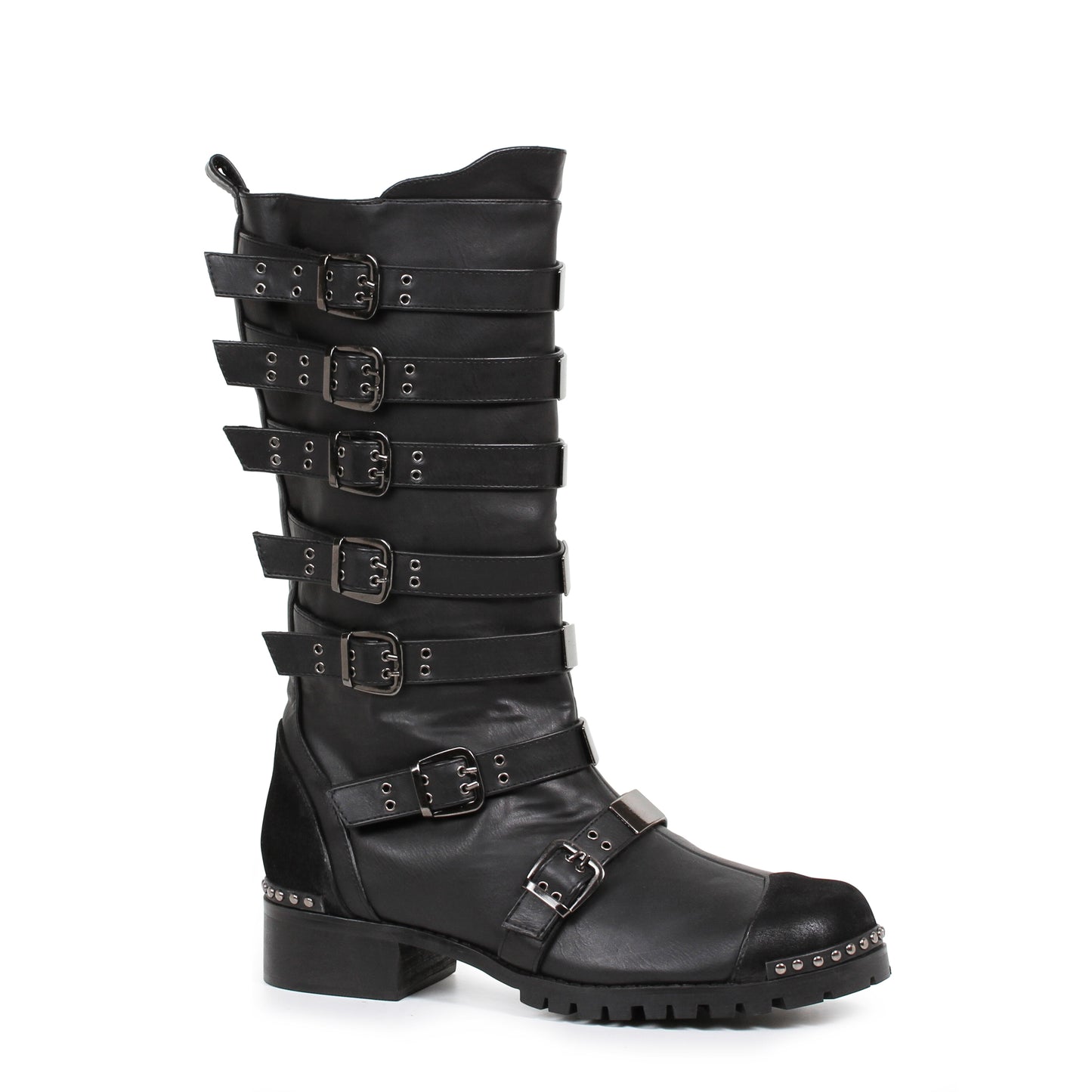 158-PUNK 1031 Shoes 1.5" Mens Knee Boot with Buckles KNEE HIGH