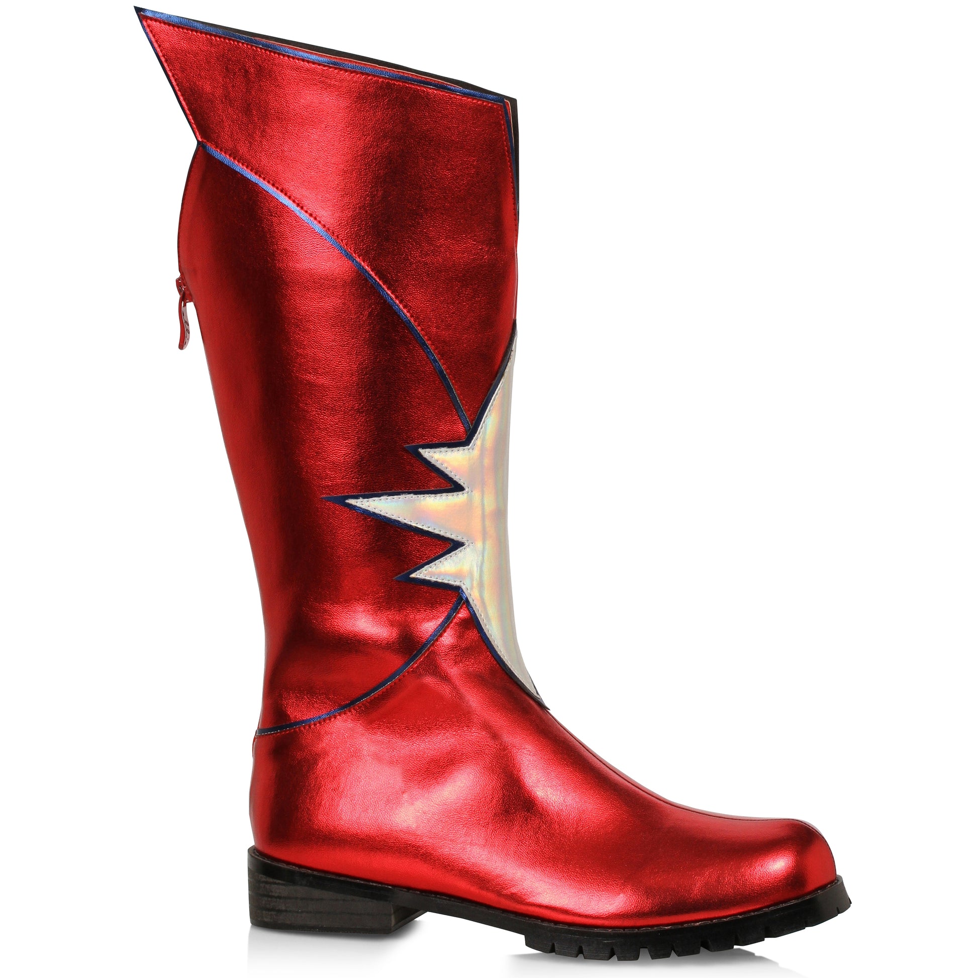 158-VALOR 1031 Shoes 1.5" Men's Superhero Knee High Boot FLATS KNEE HIGH