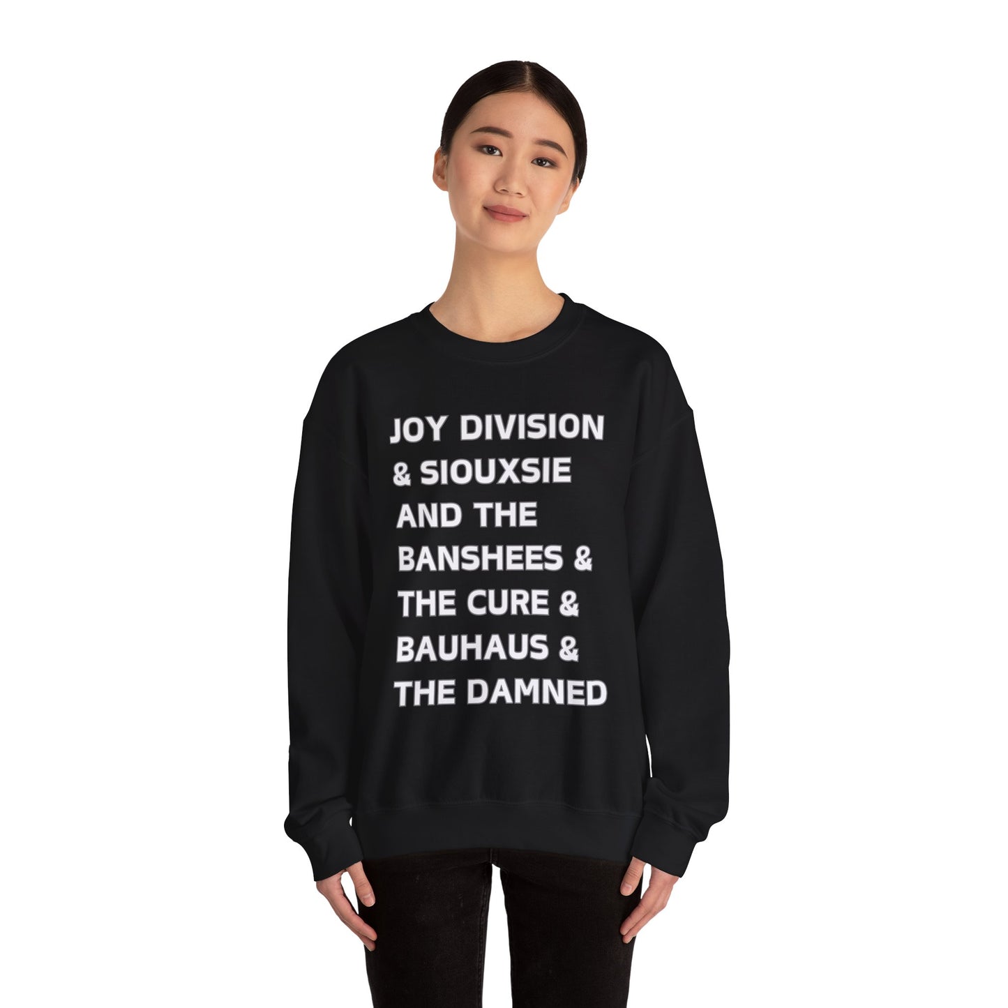 Vintage Goth Band Sweatshirt - Joy Division & The Cure Inspired Unisex Crewneck
