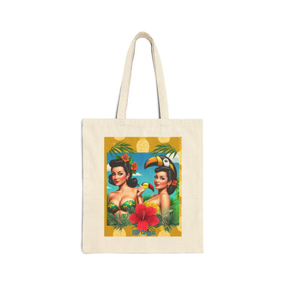 Pineapple Girls Cotton Canvas Tote Bag
