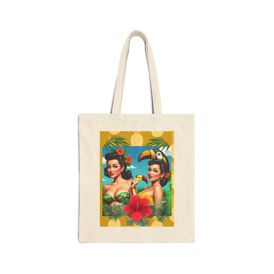 Pineapple Girls Cotton Canvas Tote Bag