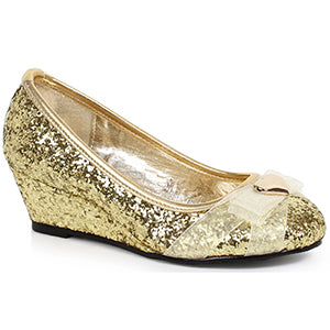 171-PRINCESS 1" Heel Children's Glitter Princess Shoe with Heart décor
