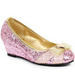 171-PRINCESS 1" Heel Children's Glitter Princess Shoe with Heart décor