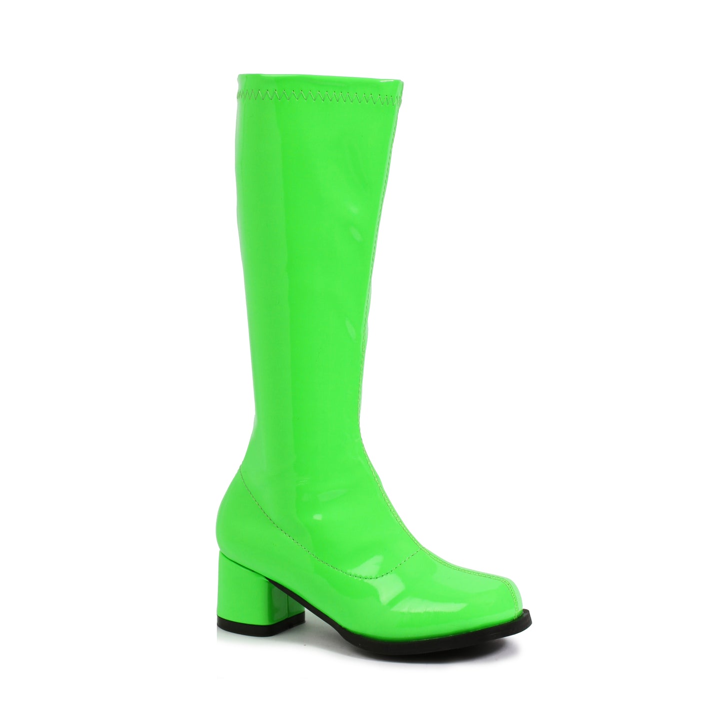 175-DORA-N 1031 Shoes 1.75" Heel Children's Neon Gogo Boot. KNEE HIGH