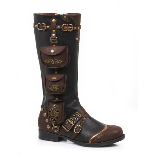 181-SILAS Ellie Shoes 1" Inch Womens Steam Punk Boot KNEE HIGH