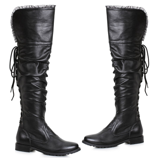 181-TYRA Ellie Shoes 1"  Heel Over The Knee Pirate Boot THIGH HIGH